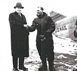 Harry S. New, US Postmaster General & pilot Larry Fritz