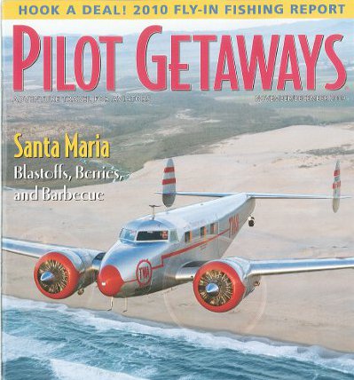 NC18137 Makes the cover of Pilot Getaways Magazine.