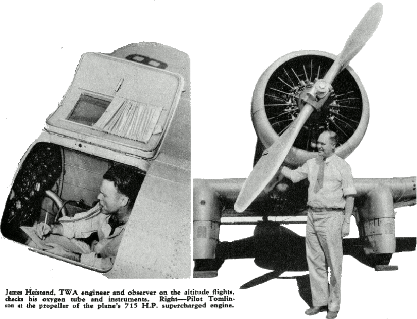 Tomlinson and the Northrop Gamma NX-13758 ,"Over weather Experimental Laboratory"