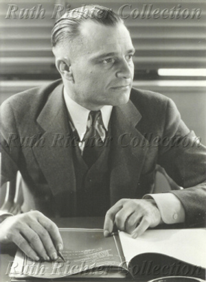 Paul Richter sitting at his desk